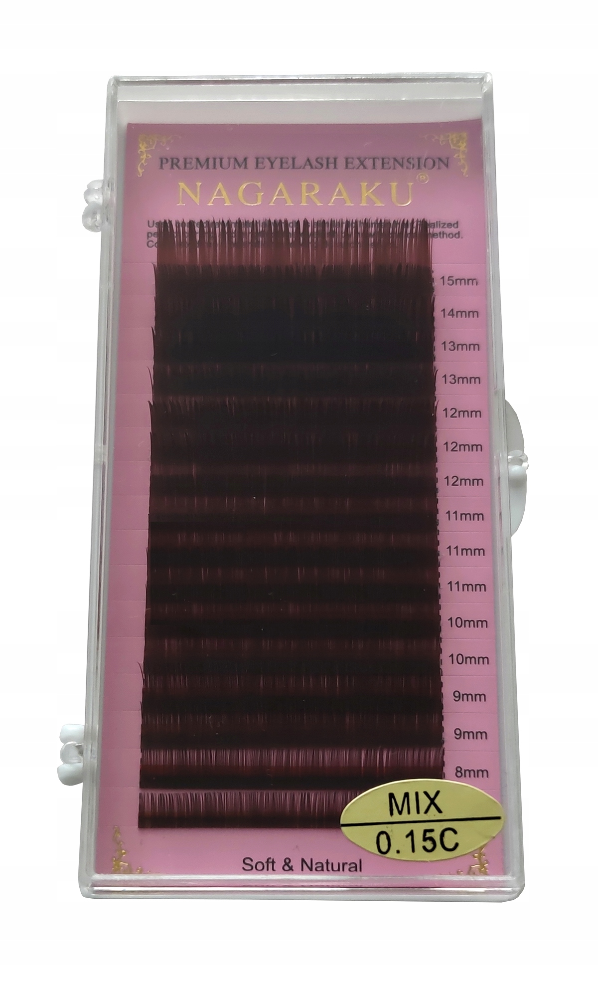 

Nagaraku Rzęsy Premium Brown mix C 0,15 7-15