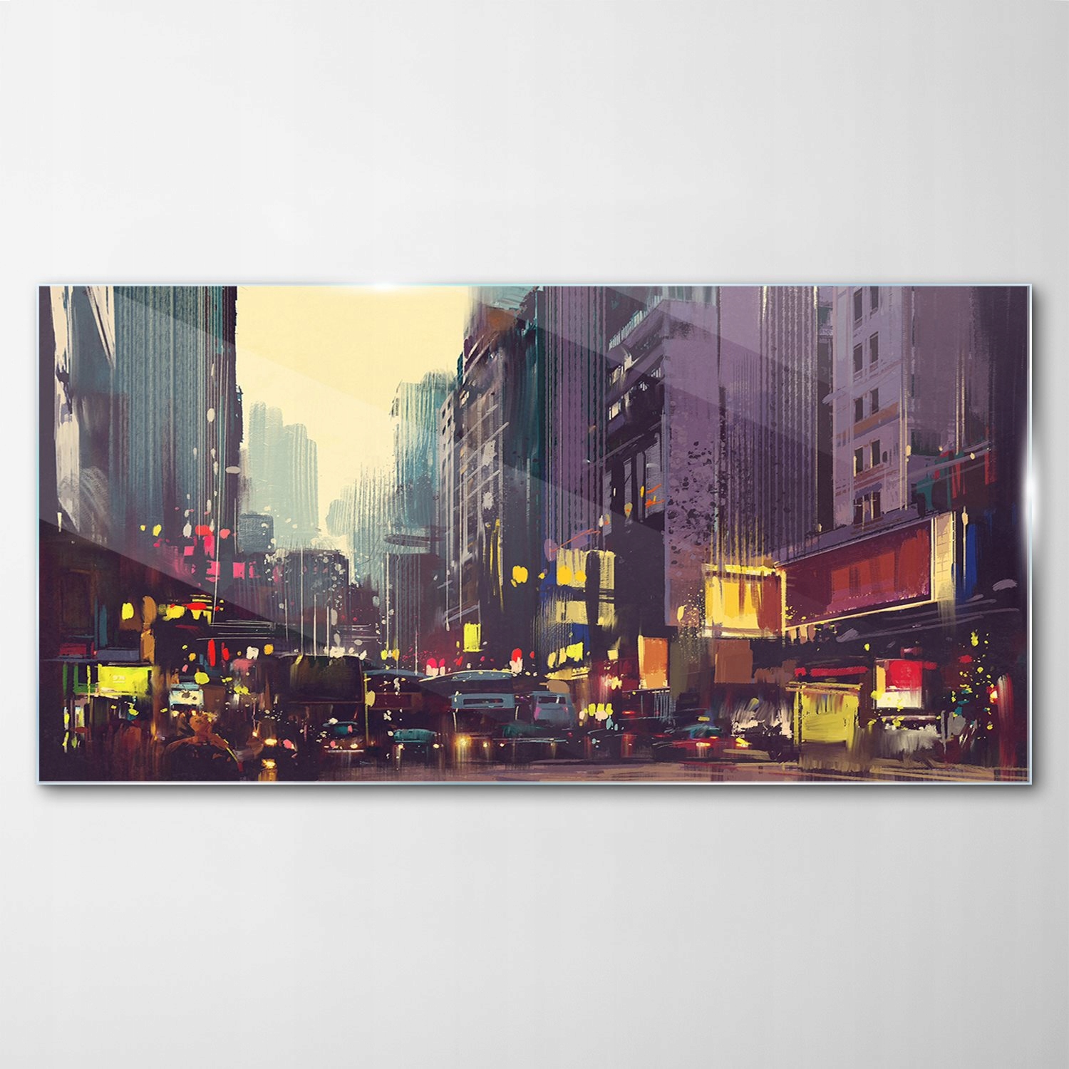 Tvrdený sklenený obraz Mesto Hong Kong 140x70