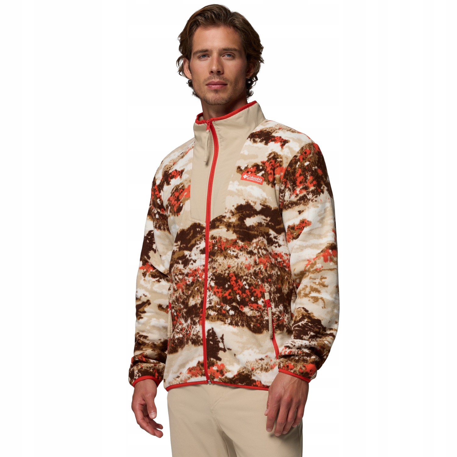 Columbia Sequoia Grove Printed Full Zip Fleece (L) Pánská fleecová mikina na zip Polyester B