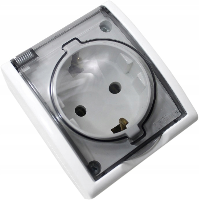 GNIAZDO SCHUKO 1P NATYNKOWE HERMETYCZNE IP54
