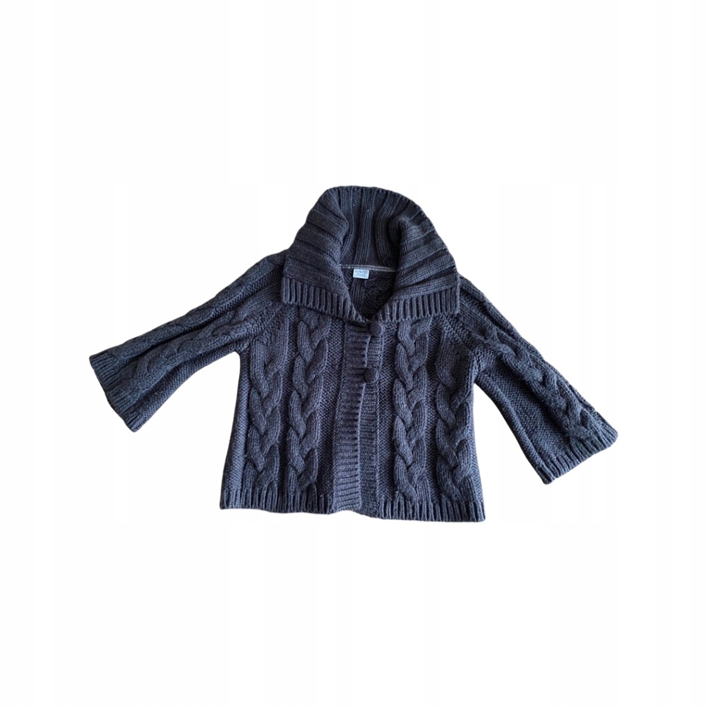 czekoladowy sweter ESPRIT wełna L / 8176