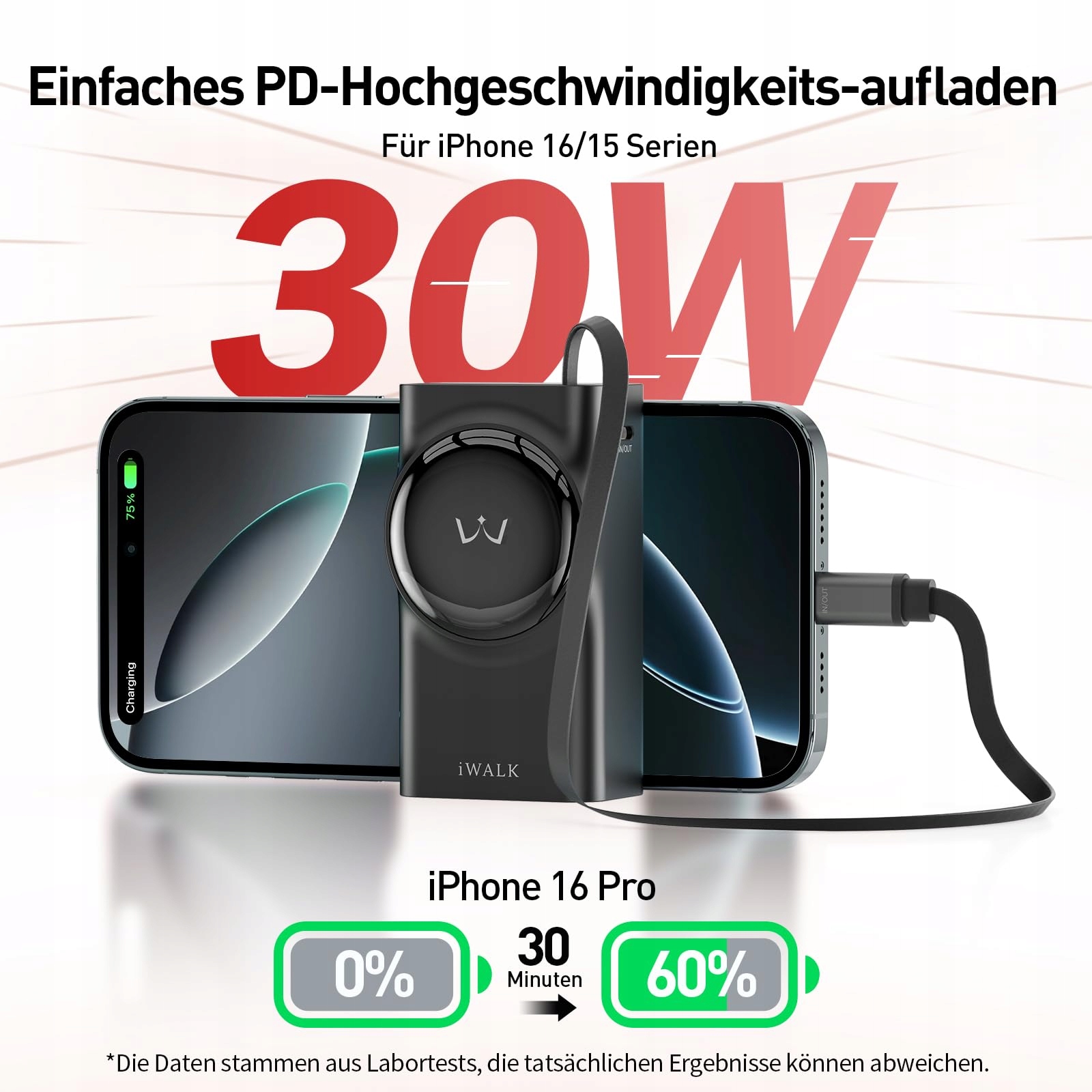 IWALK Powerbank 10000mAh USB-C 30W Szybkie Ładowanie — miniatura 2