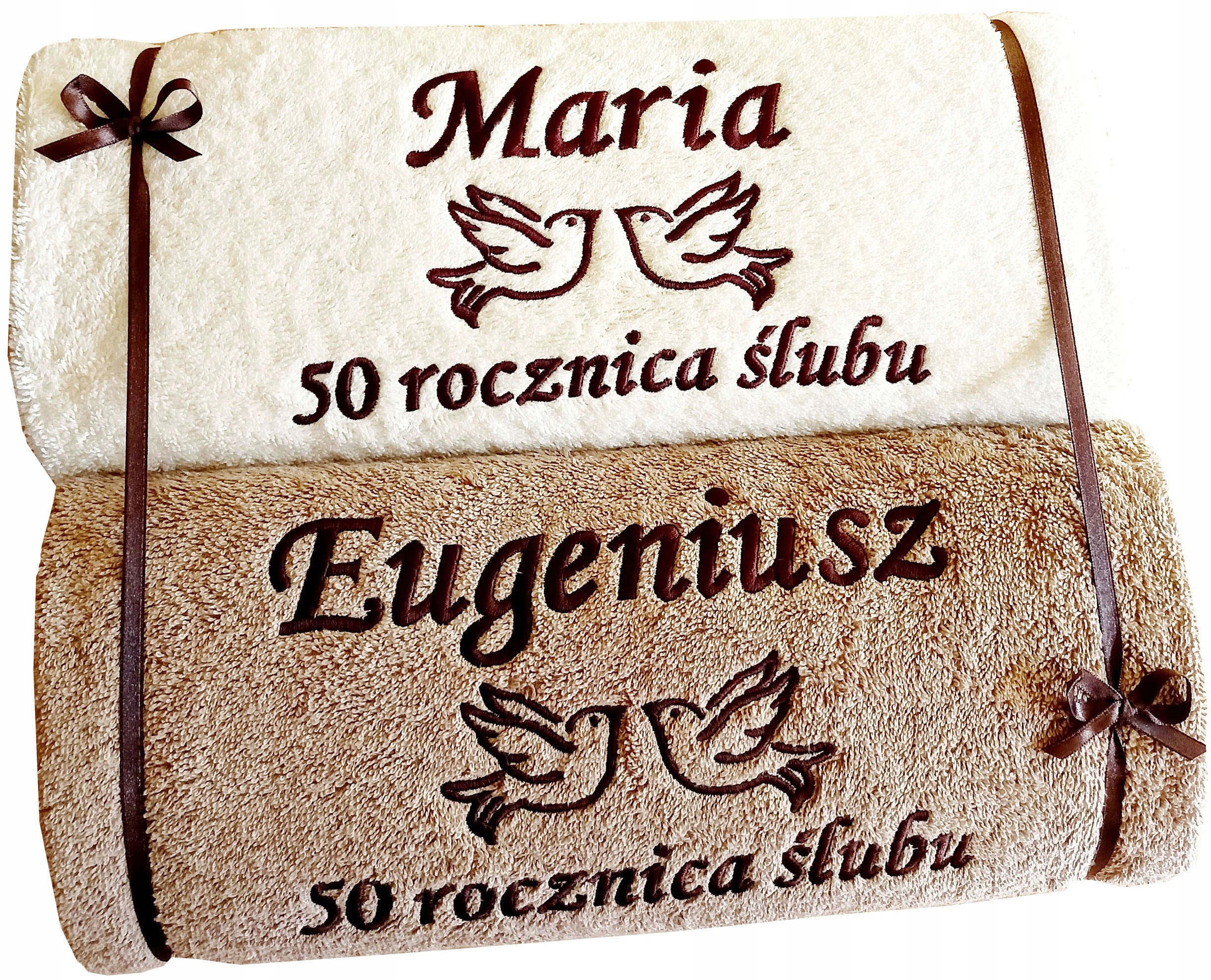 Dárek k 50. výročí svatby rodičů prarodičů Zlaté Hody léto Ručníky