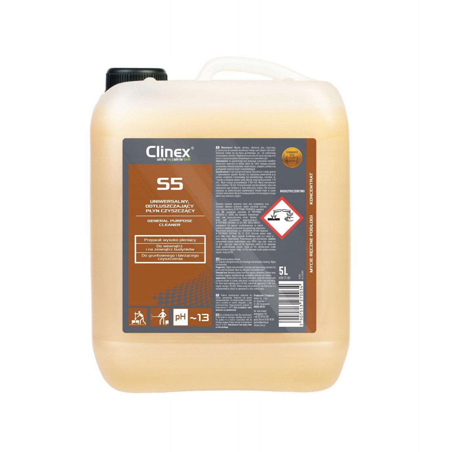 Levně Odmašťovací kapalina Clinex S5 5L