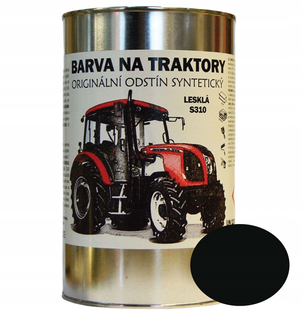 Farby Do Traktorów Zetor Orig. odcień Zielonoczarny błyszczący, Syntetyczny 1kg