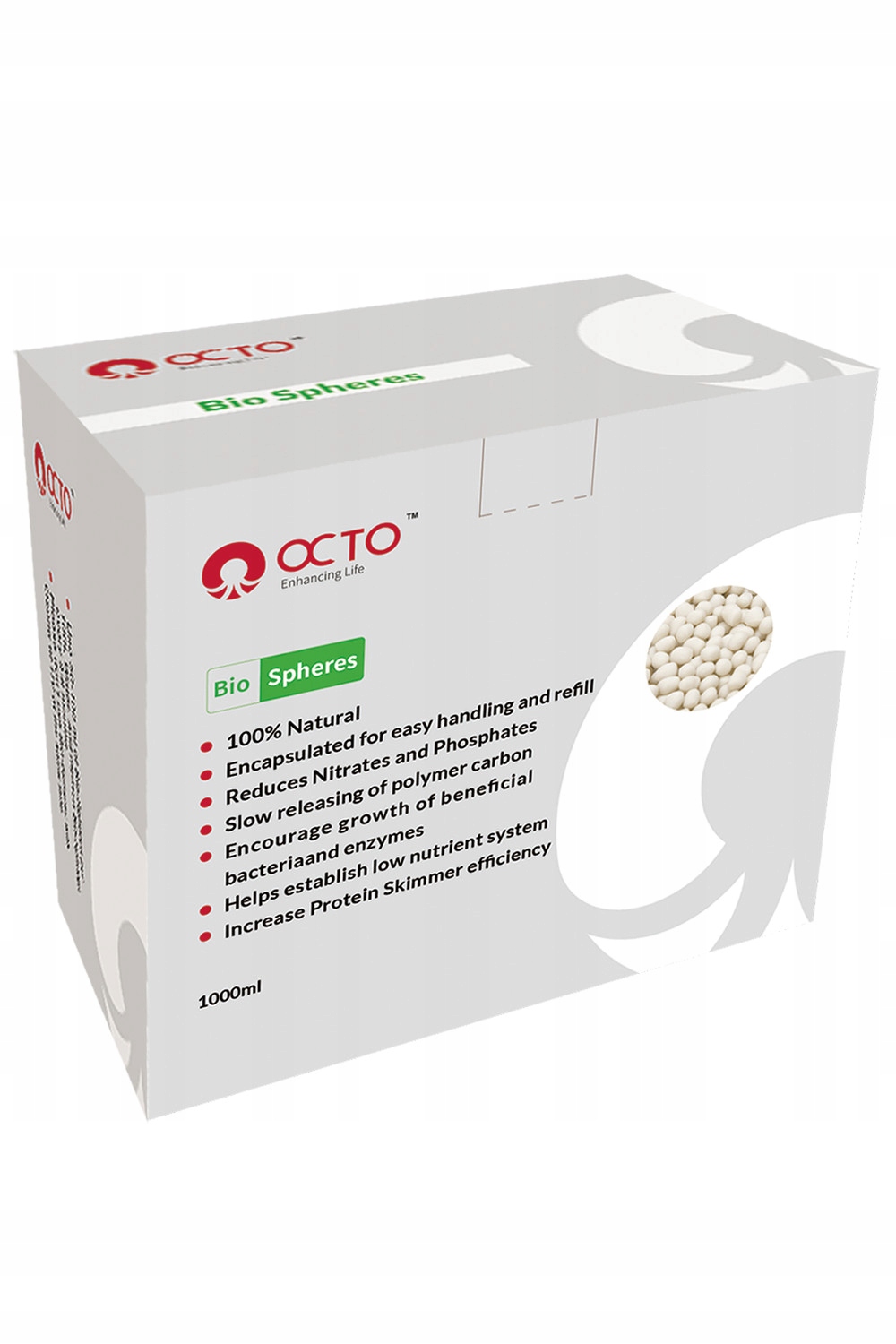 Biologické Kuličky Octo Bio-spheres 1000 ML Filtrační Média Do Akvária