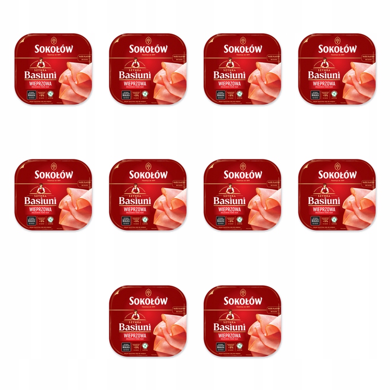 Basiuni šunka plátky 140 g Sokołów X10
