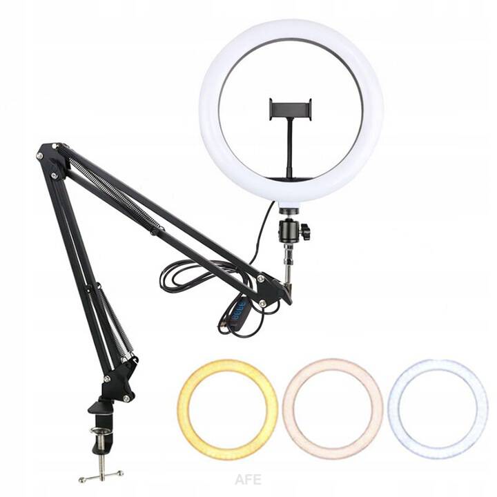 LAMPA RING 30cm USB DO TELEFONU WYSIĘGNIK RAMIĘ
