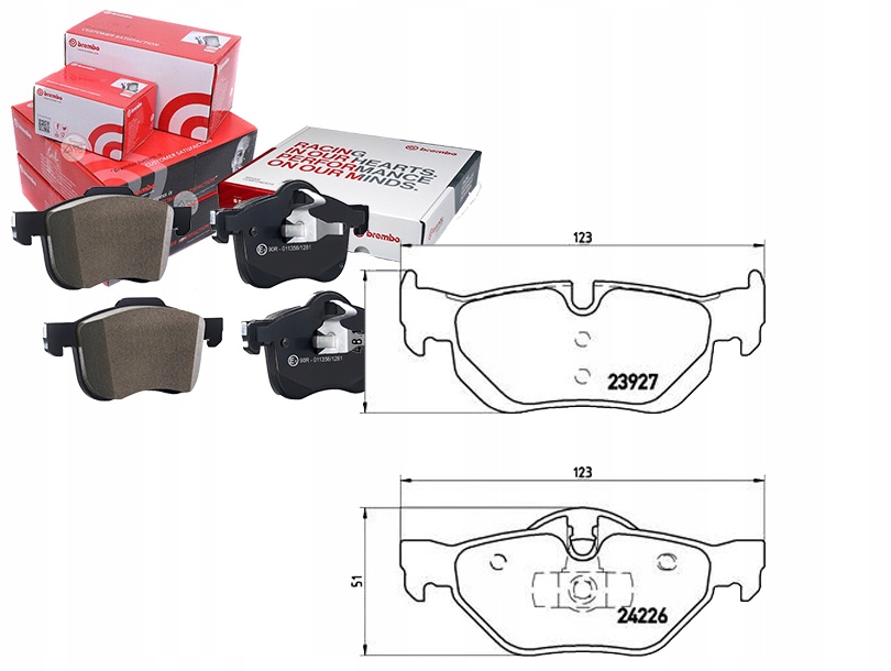 Sada Brzdových Destiček Brembo 34121288891 342
