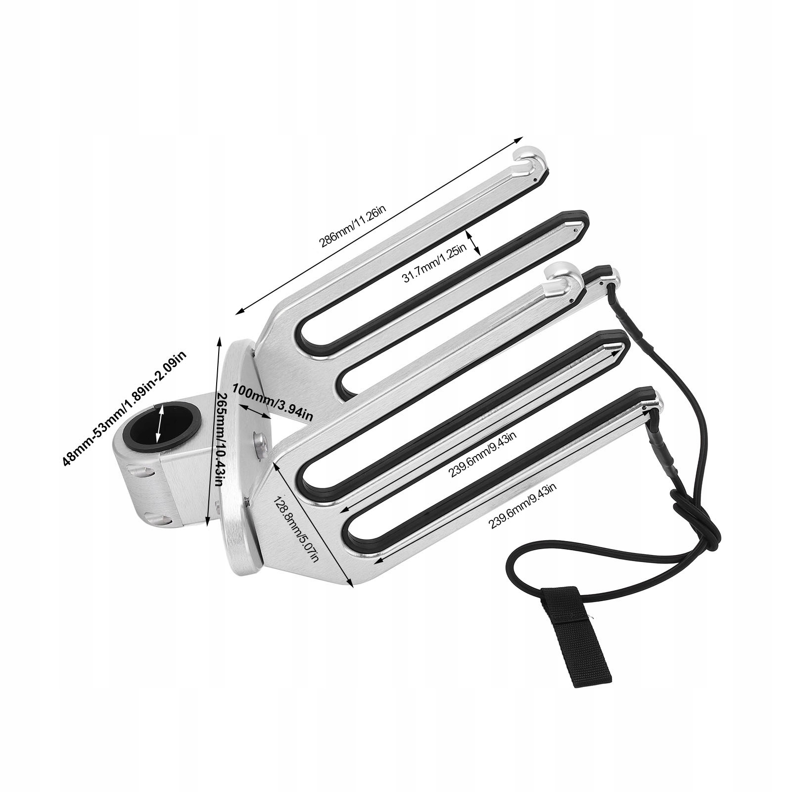 4SZT STOJAK NA WAKEBOARD Z ALUMINIUM OCHRONĘ DES Model inna