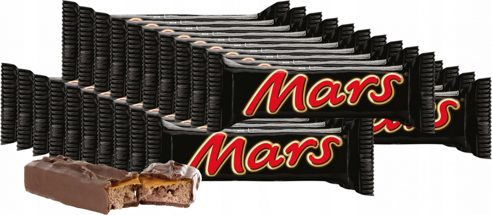 Baton z nadzieniem nugatowo-karmelowym Mars 51g x30