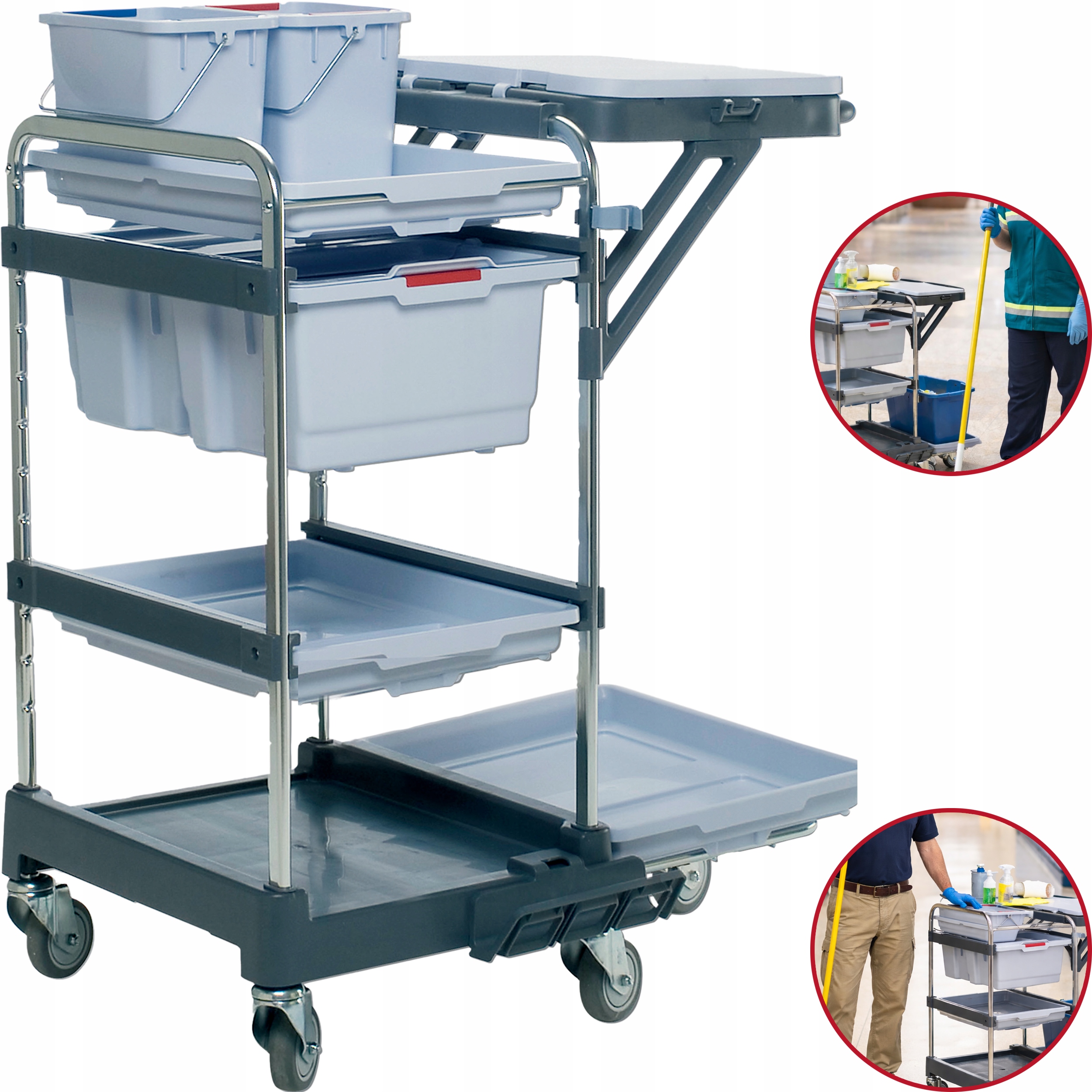 Levně Vileda Professional Servisní Vozík Origo 300HX 2XKBELÍK 6 l Držák Sáček