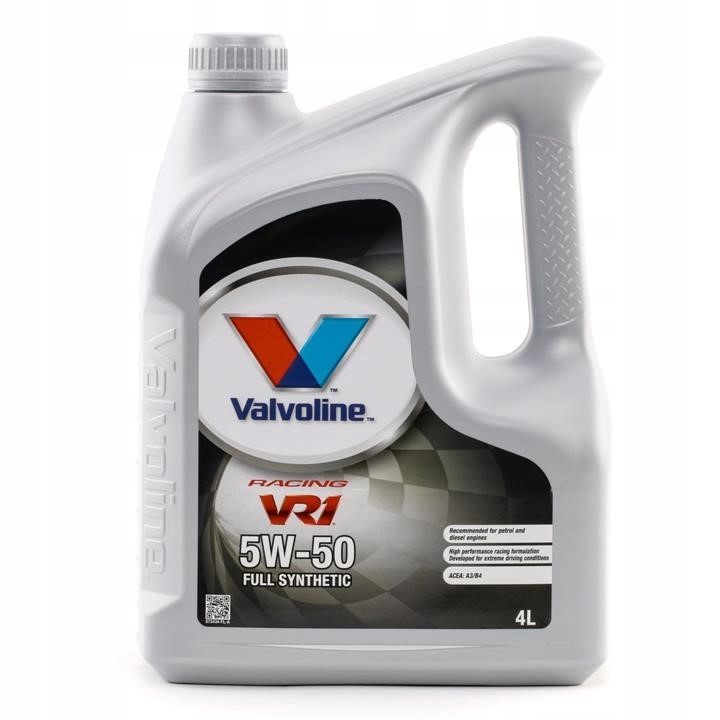 

Olej silnikowy Valvoline VR1 Racing 5W-50, 4 l
