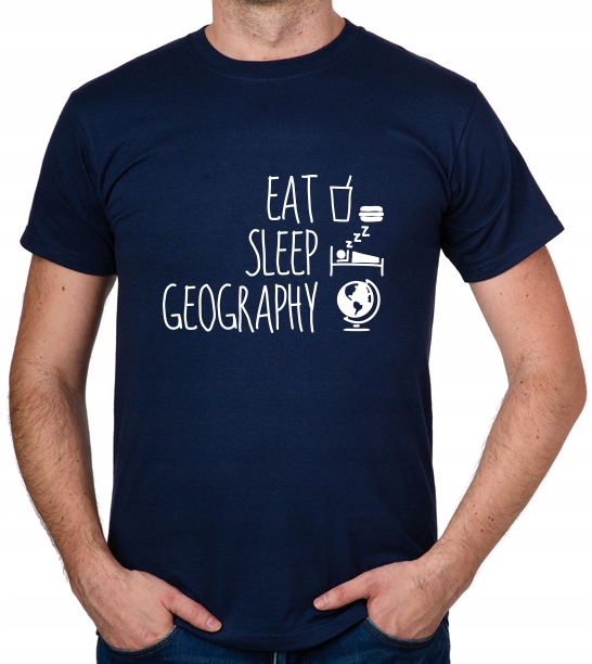 

koszulka Eat Sleep Geography prezent