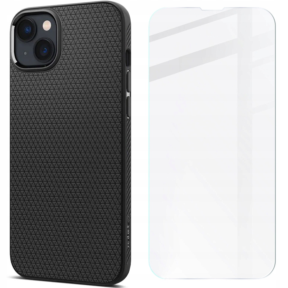 

Etui szkło do iPhone 14, Spigen, case, obudowa