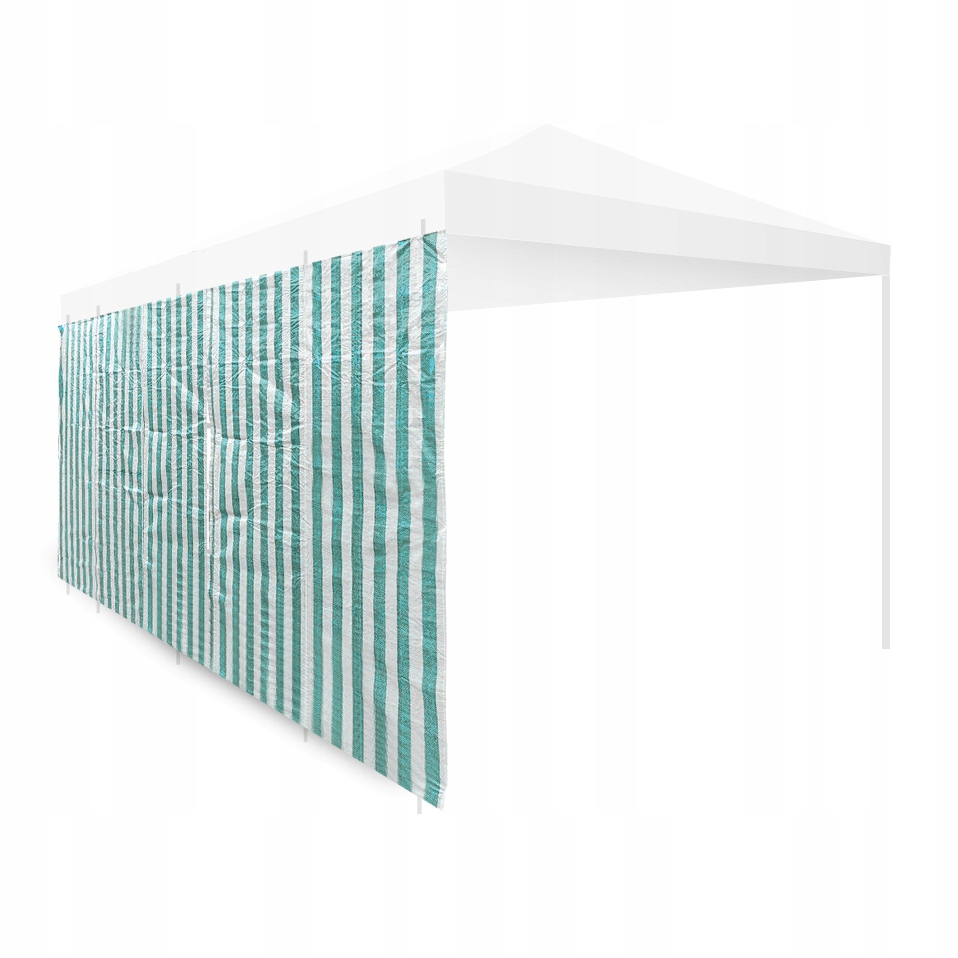 ŚCIANA ŚCIANKA BOK DO PAWILONU NAMIOTU NA RZEPY 3X3m PE ZIELONA BIAŁA Producent inna