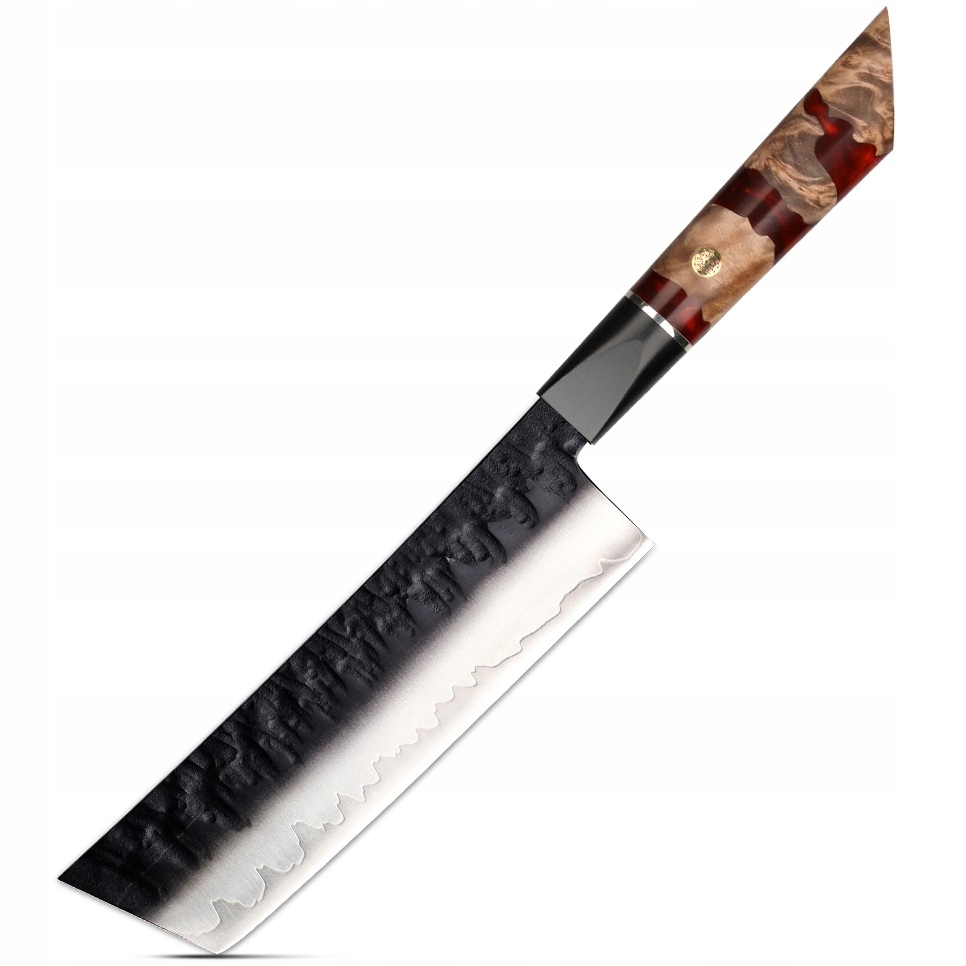 Damaškový kuchynský nôž Arata Nakiri/Červená KP-37334