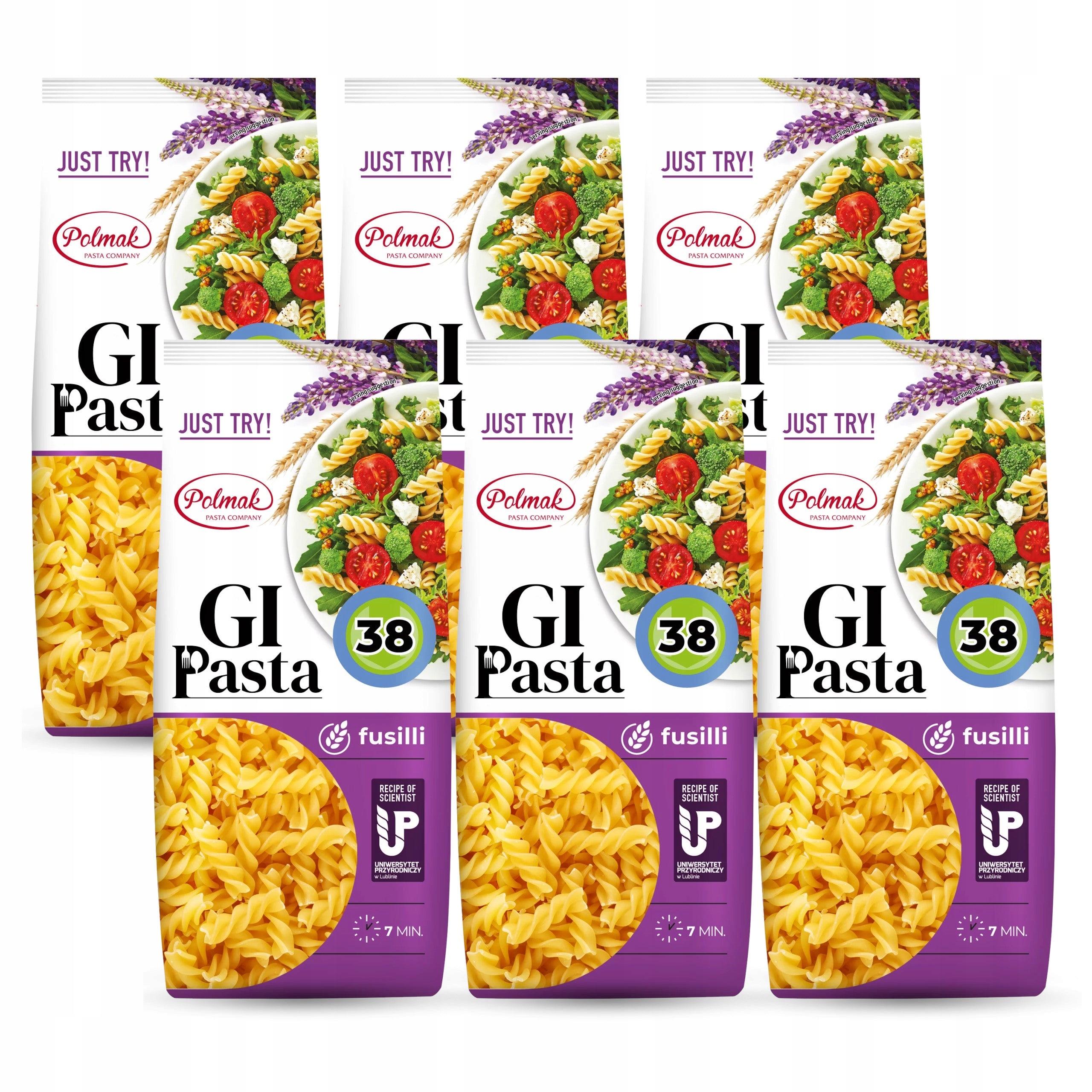 Těstoviny Gi Pasta Fusilli 6 x 250 g s nízkým glykemickým indexem