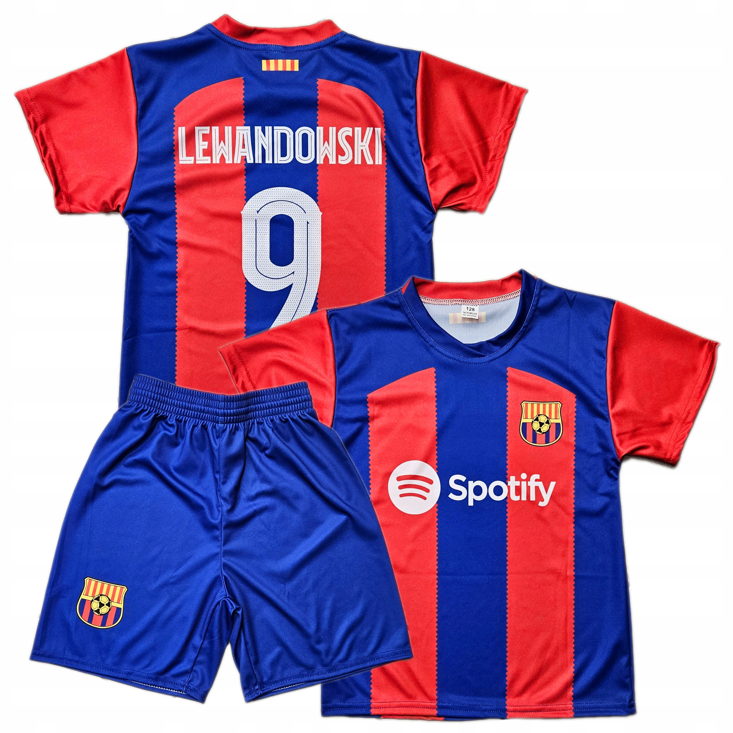 KOMPLET PIŁKARSKI LEWANDOWSKI FC BARCELONA Rozm. M
