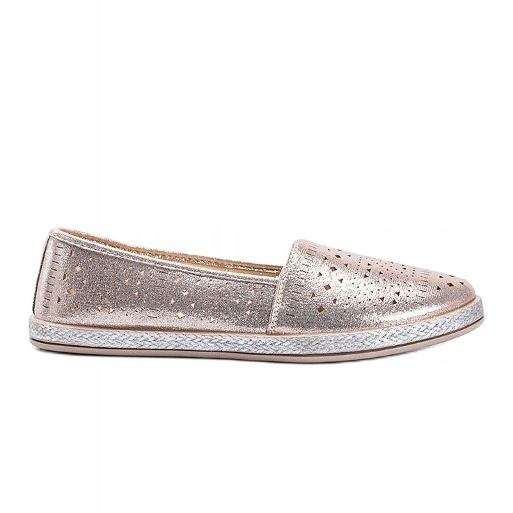 

Złoty Tkanina Buty Espadryle damskie r.39