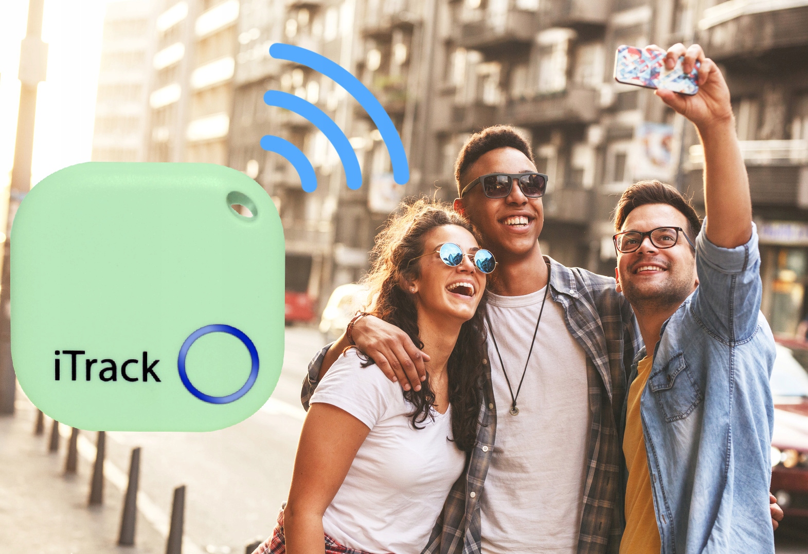 iTrack1 Lokalizator Bluetooth 5.0 Brelok Kluczy Portmonetki na PREZENT Rodzaj lokalizator