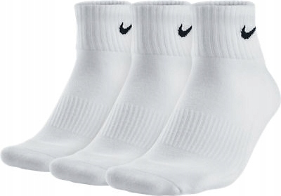 Bawełniane skarpety Nike Cotton Half-Cushion Quarter, 3 pary, rozmiar XL