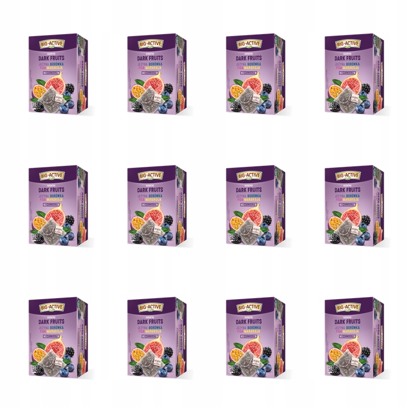 Big Active Dark Fruits ovocný čaj 20x2,25 g X12