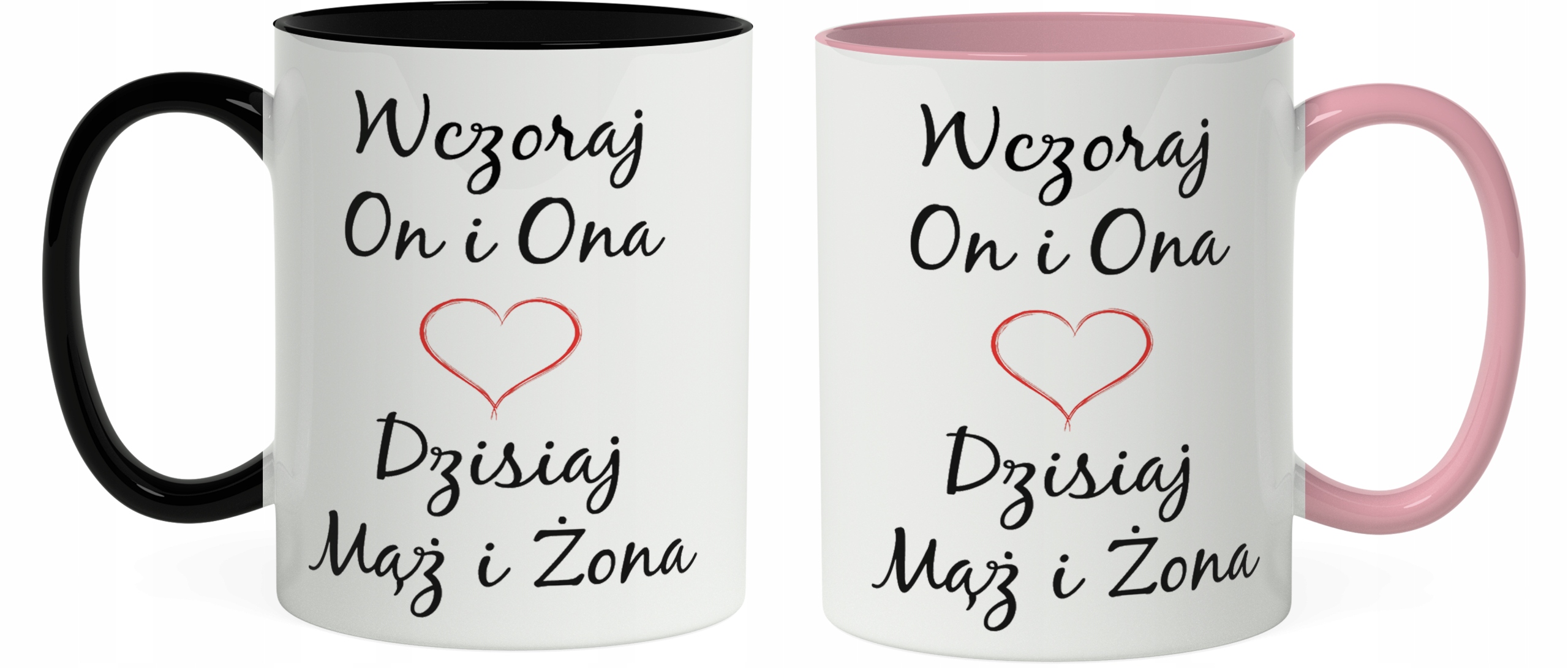 

Kubki Na Ślub Wesele Para Młoda Mąż Żona