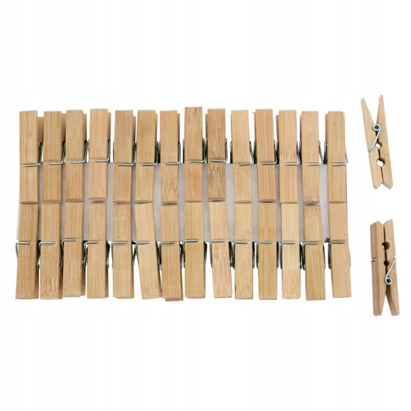 

Klamerki Spinacze Drewniane Do Bielizny 30SZT 6CM