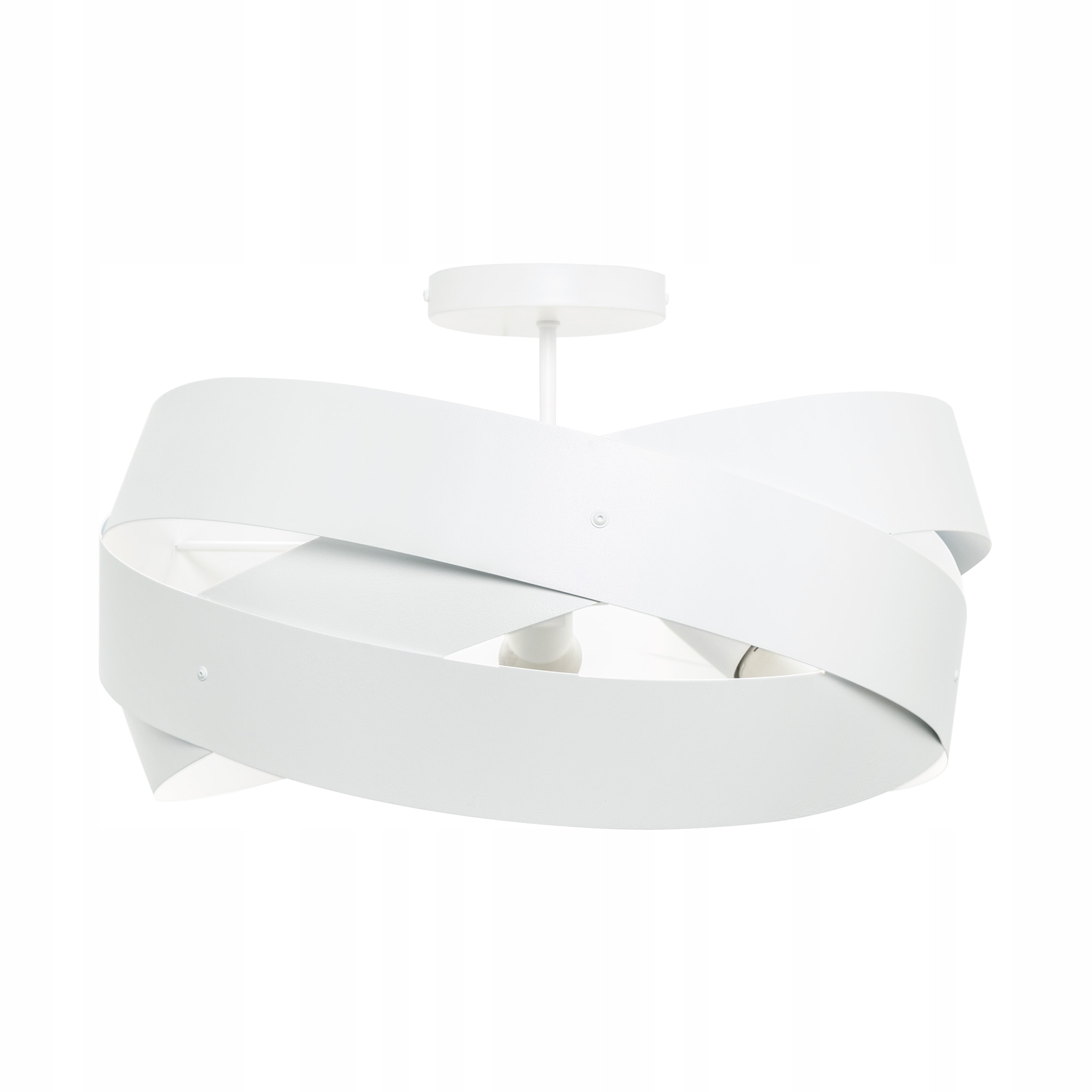 Biela kovová stropná lampa do obývacej izby, moderná, 3 body Zuma Line