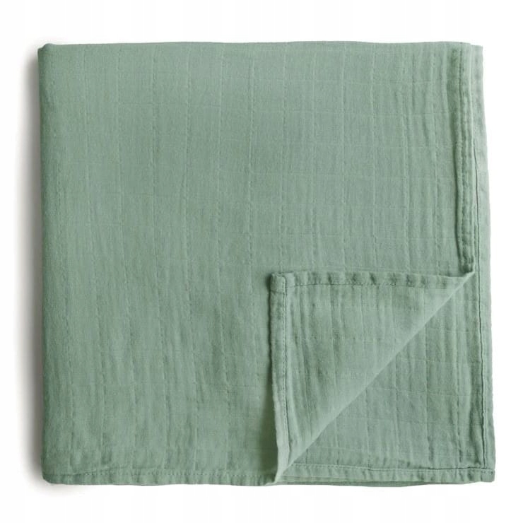

Mushie Kocyk Otulacz muślinowy 120x120 Green