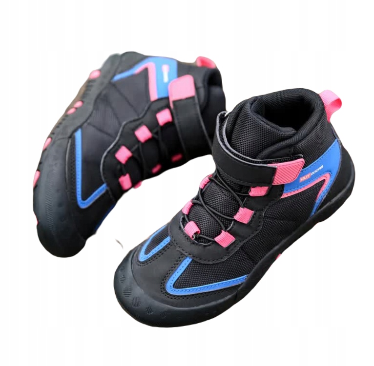 Damskie wysokie buty trekkingowe czarne 36