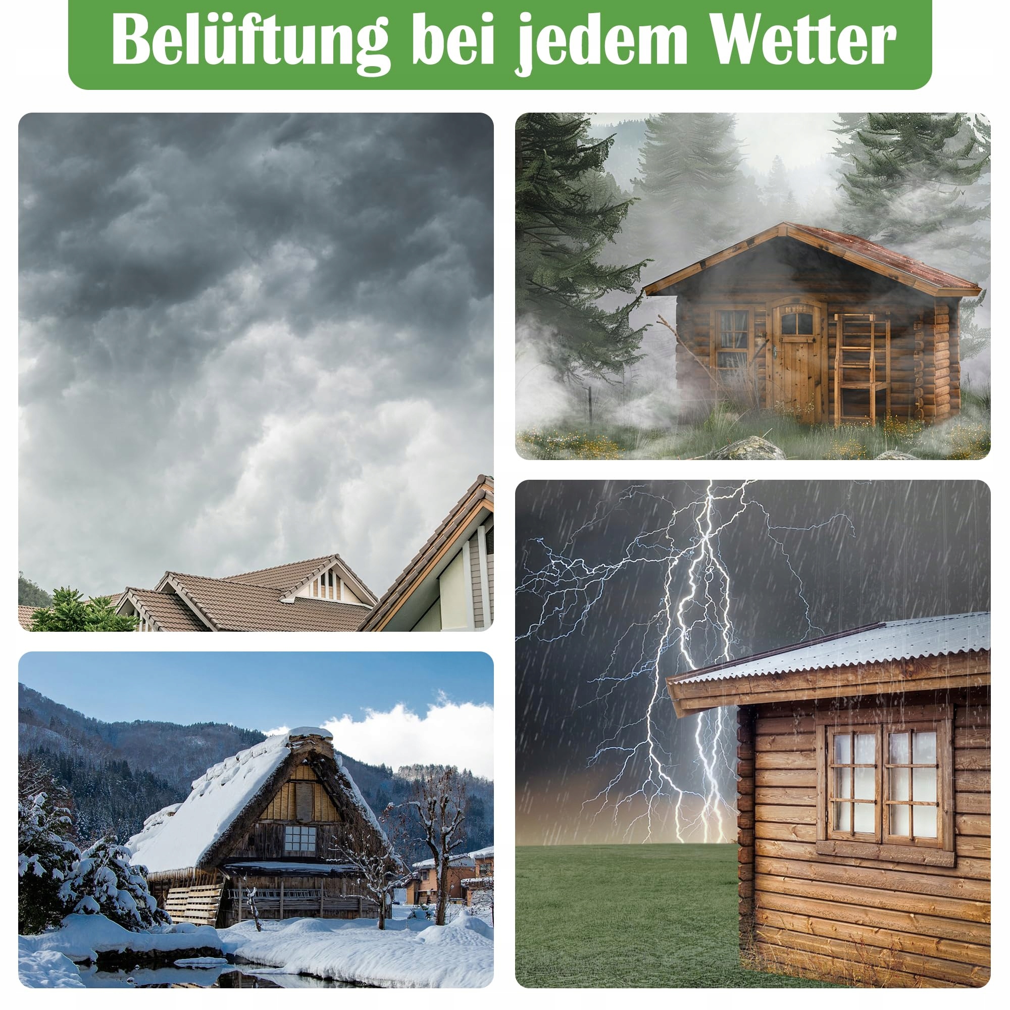ECOCALM Solarny Wentylator Zewnętrzny 100mm z Powerbankiem Solarnym 12V — miniatura 5