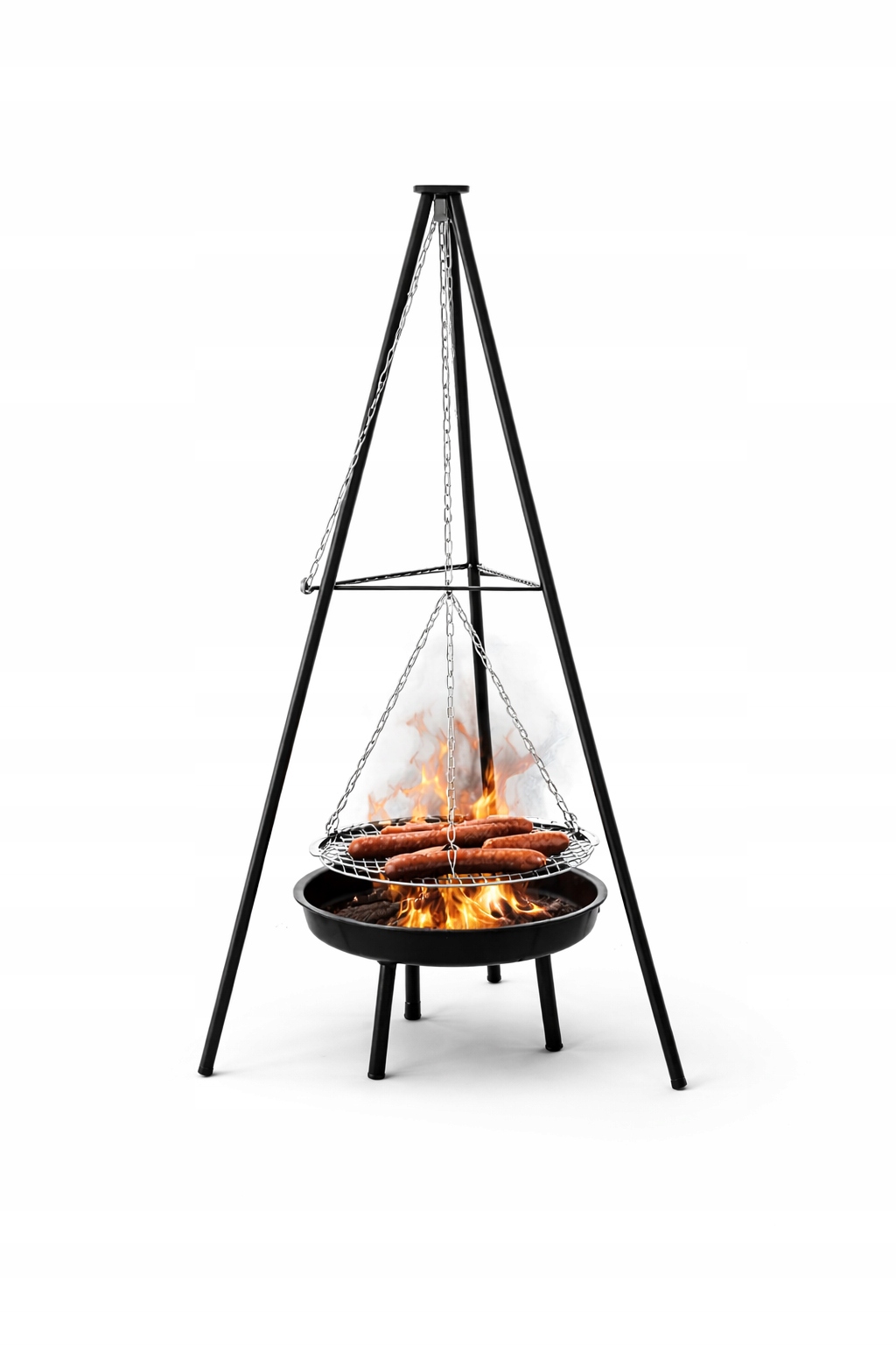 Grill Wiszący Regulowany Na Trójnogu 95X95X147CM
