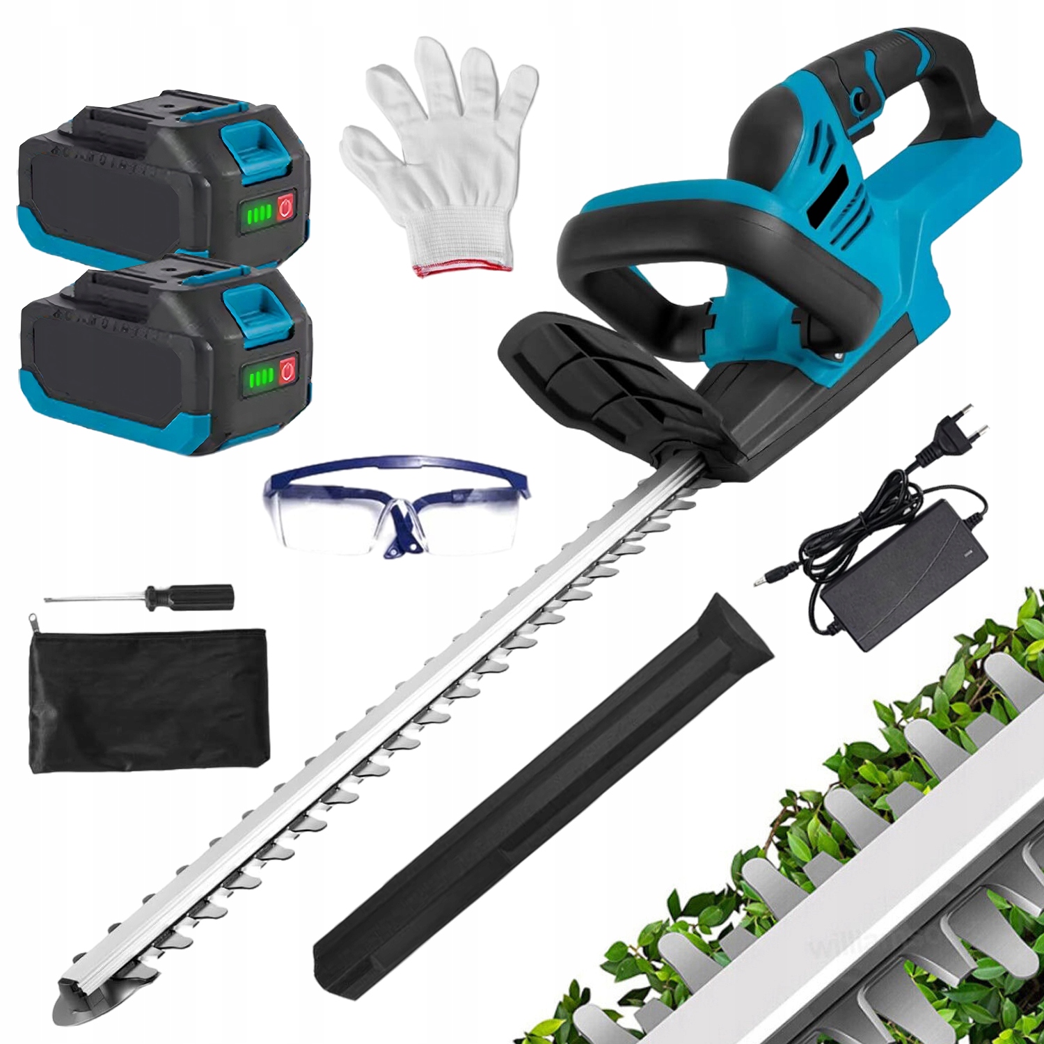 Akumulátorové Nůžky Na Živý Plot Sada Baterie 2.6 Ah Nabíječka