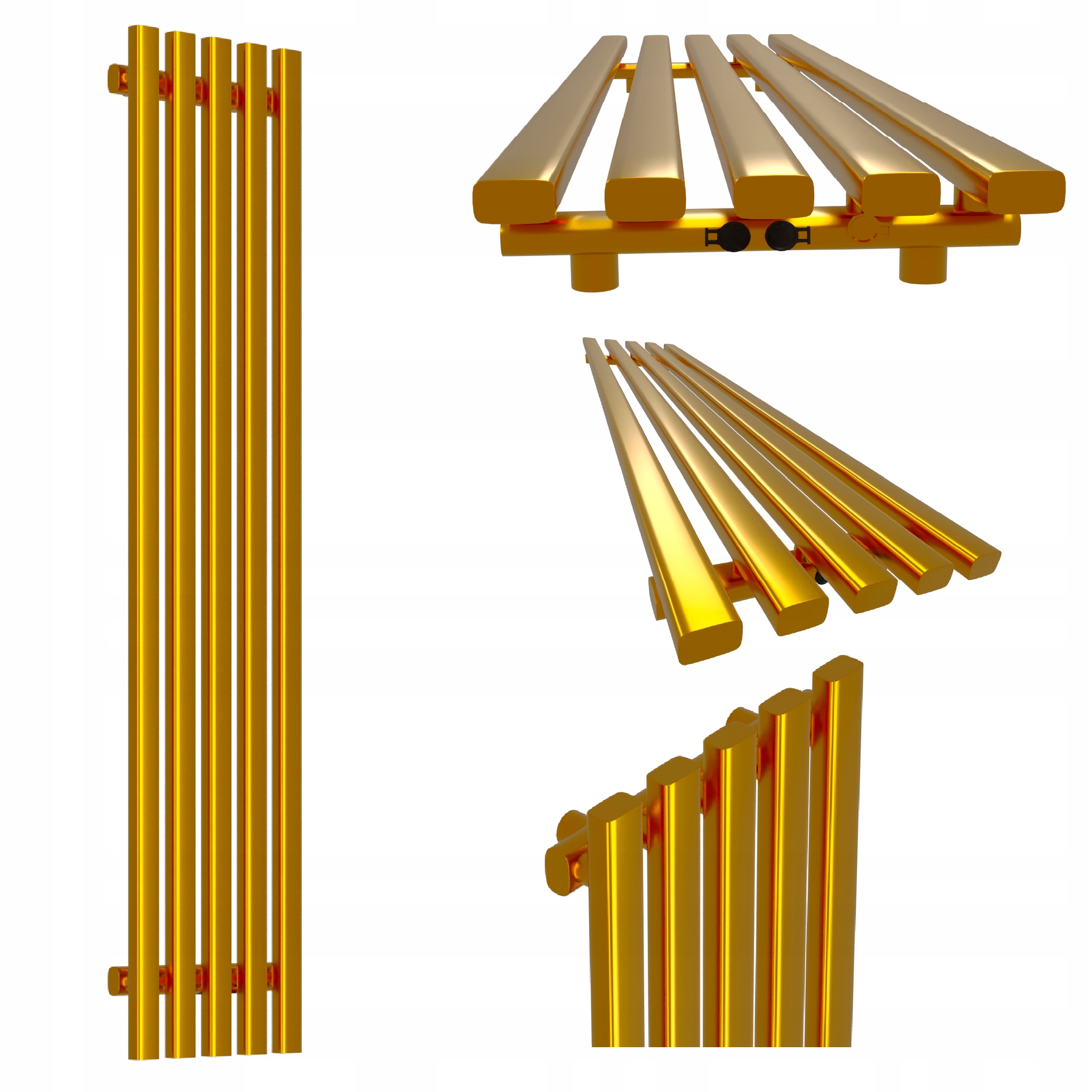 Dekorativní radiátor HORYZONT5 160x37 zlatý