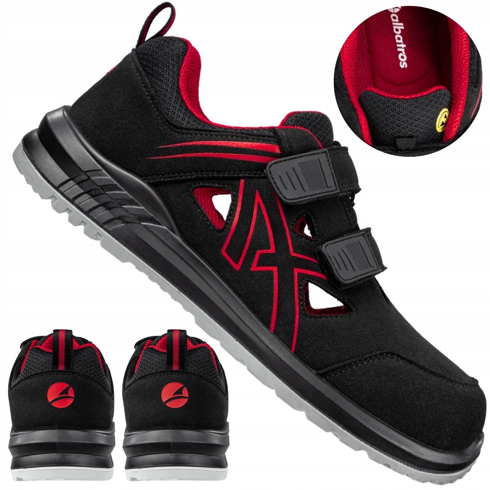 Dámské pracovní sandály s lehkou špičkou S1 Esd Albatros Clifton 39