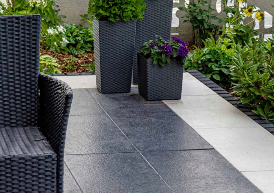 Płyta tarasowa KOST-BET Ribena 60/30 biały grafit