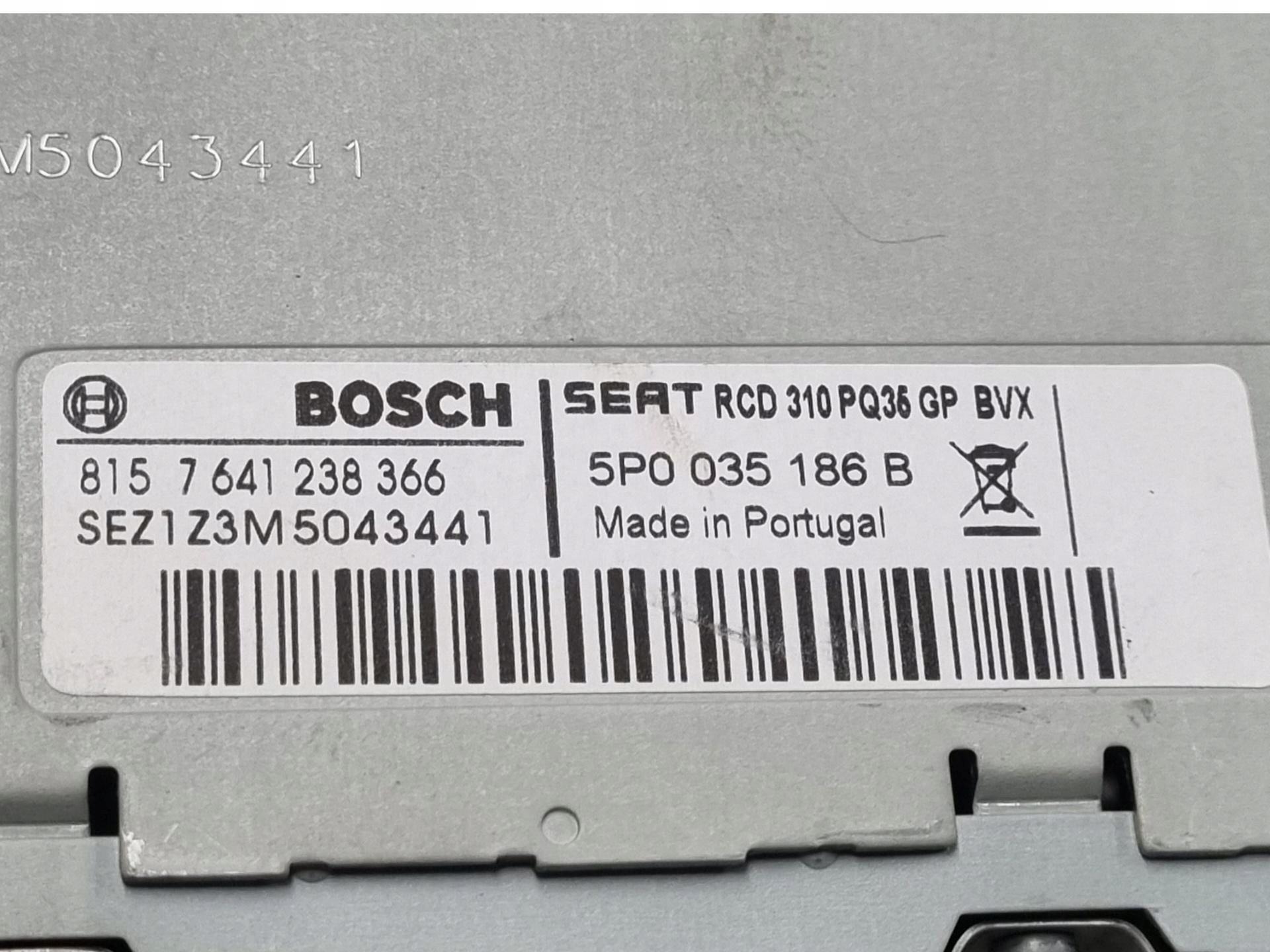Radio samochodowe SEAT Leon 2 facelift 2012 5P0035186B