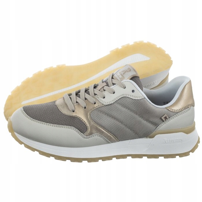 Buty Damskie Sneakersy Rieker Beżowe W0601 Beige