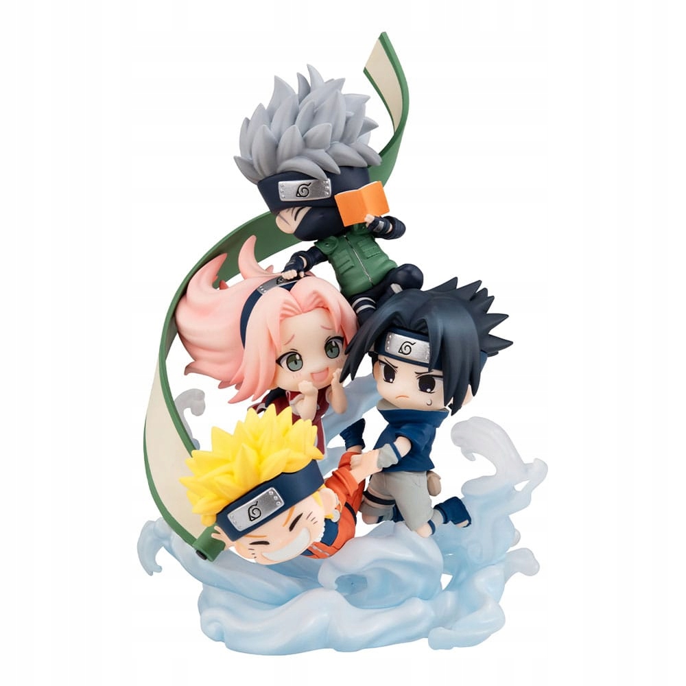 Naruto Shippuden FigUnity Pvc Mini Statue Gather here, Team 7 13 cm (s potiskem)