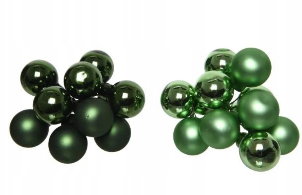 

Bombki szklane 2 cm zielony ciemny/jasny 10 szt