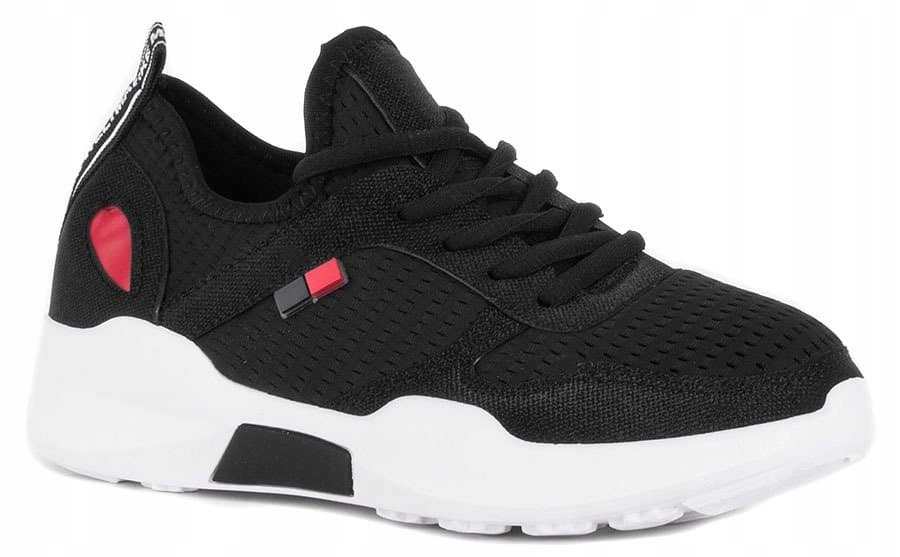 

Lekkie Czarne Adidasy -38- Mieniące Na Fitness