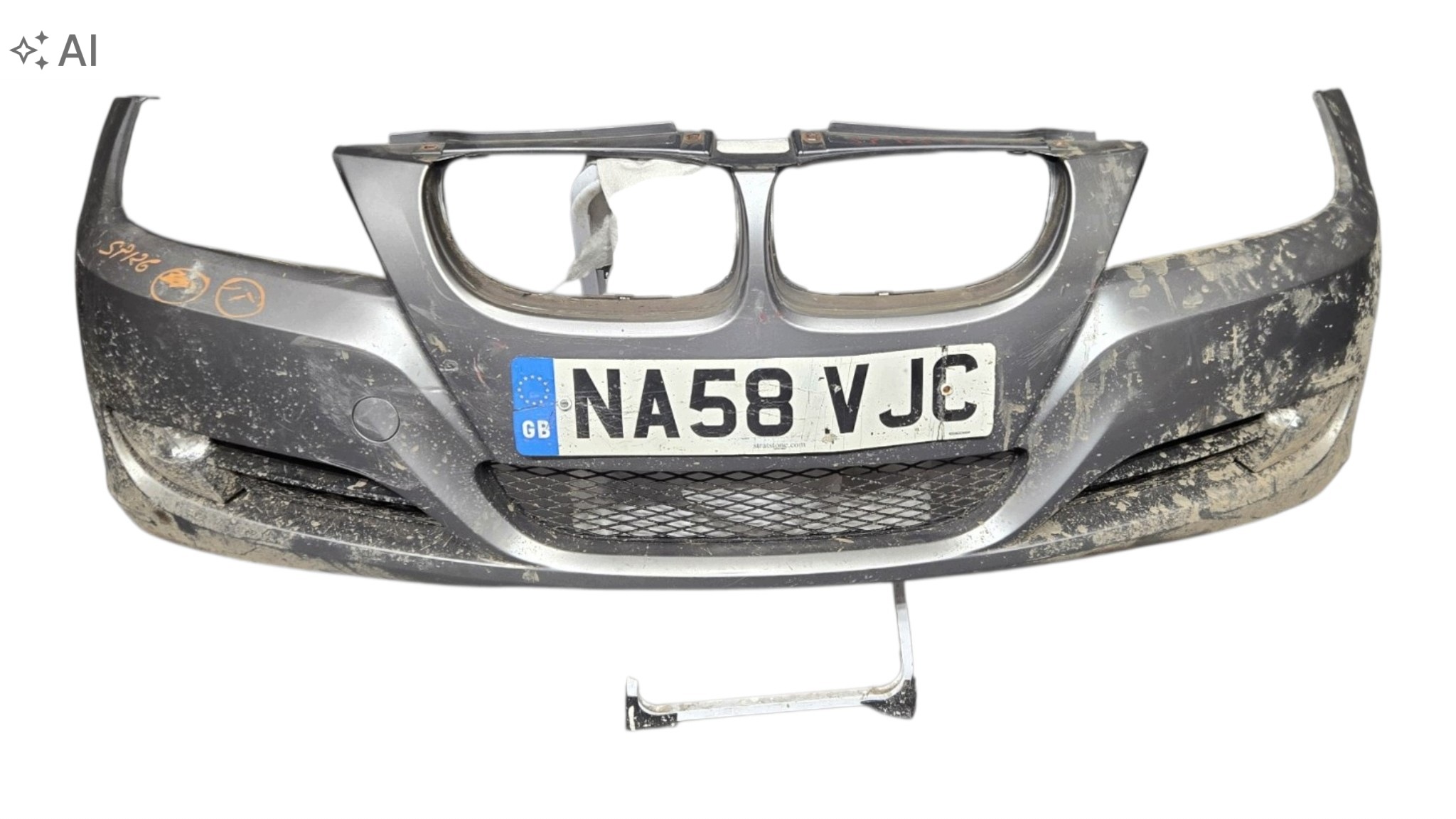 front bumper BMW e90 LIFT SPACEGRAU A52/7 original complete