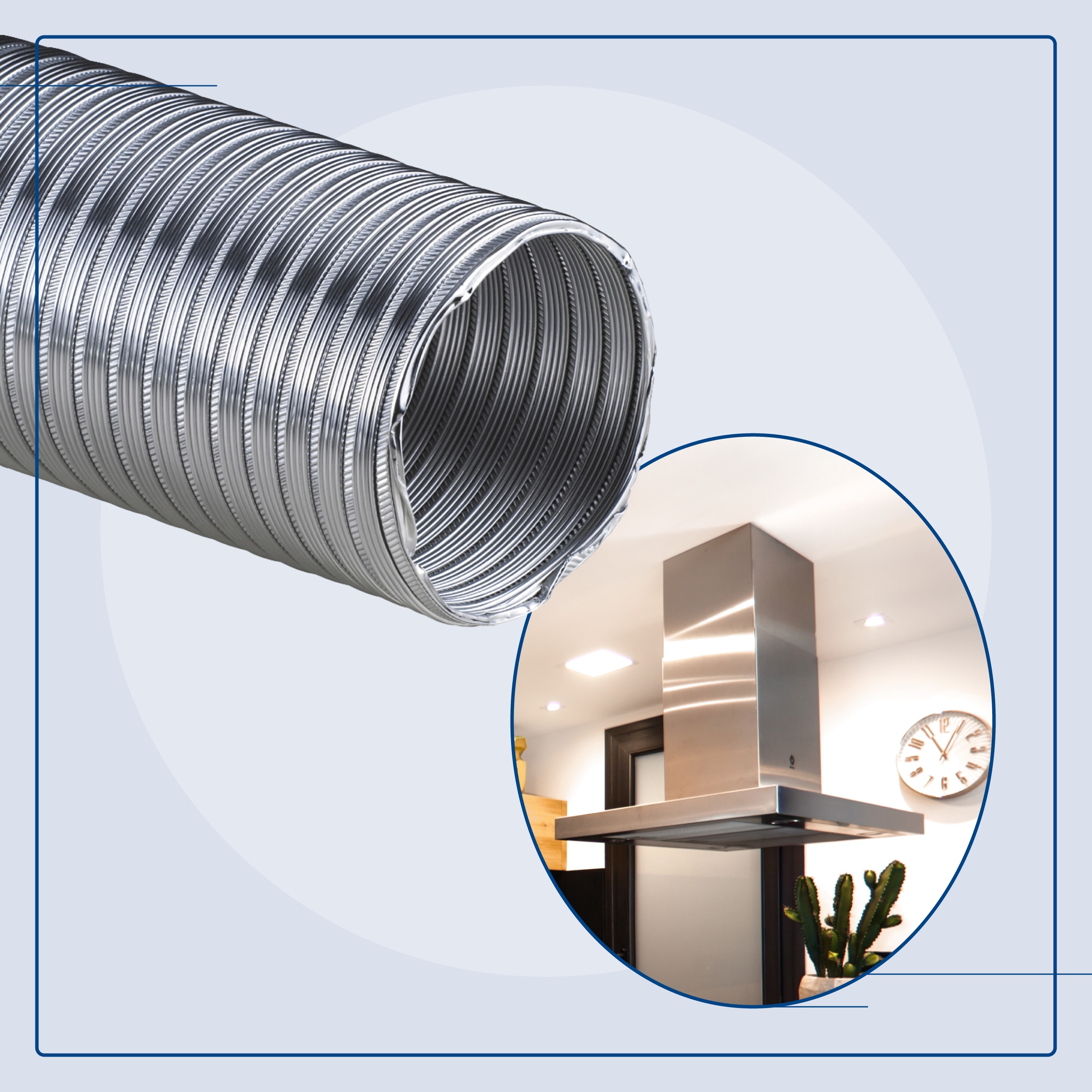 RURA SPIRO WENTYLACYJNA ALUMINIOWA ELASTYCZNA ALUFLEX Prodmax 100 mm Długość 3 m