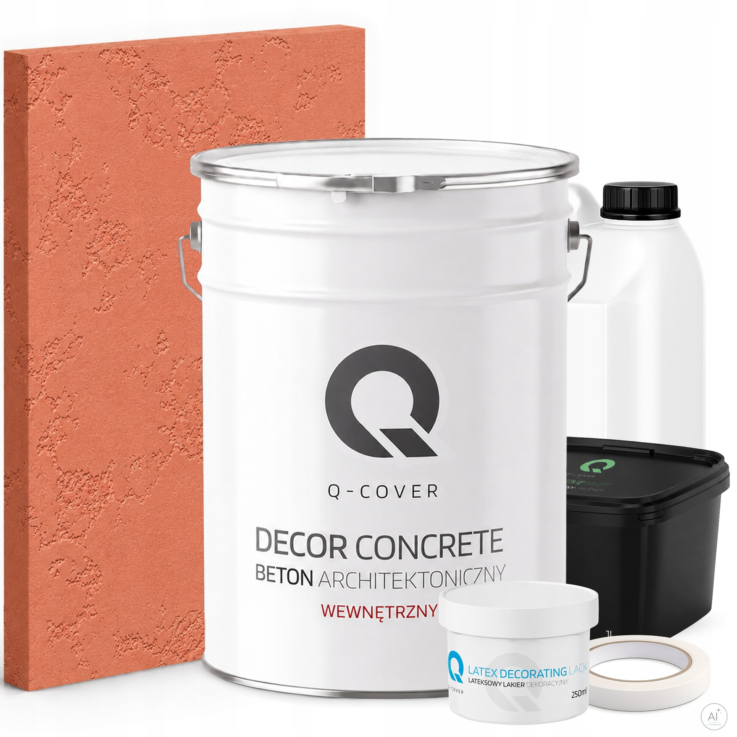 Vnitřní Architektonický Beton Set Pudrová Růžová F315 19kg Komplet 10m2