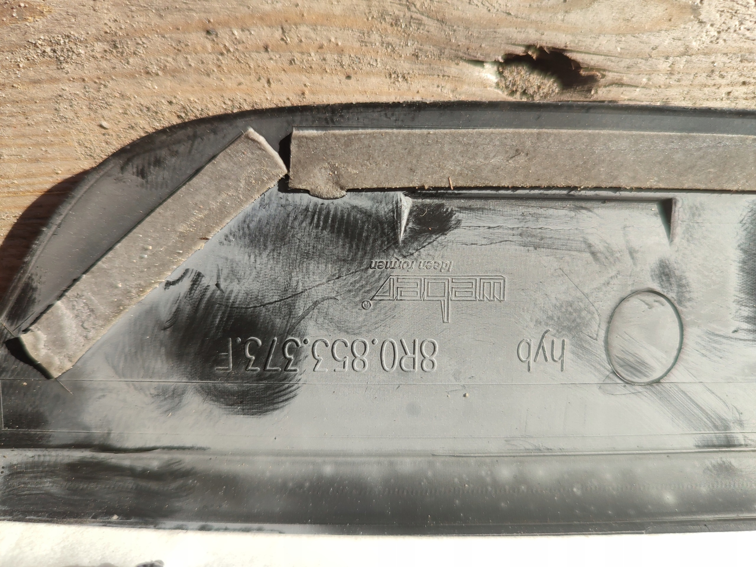 moulding cap threshold left front AUDI Q5 8R S-LINE 8R0853373A