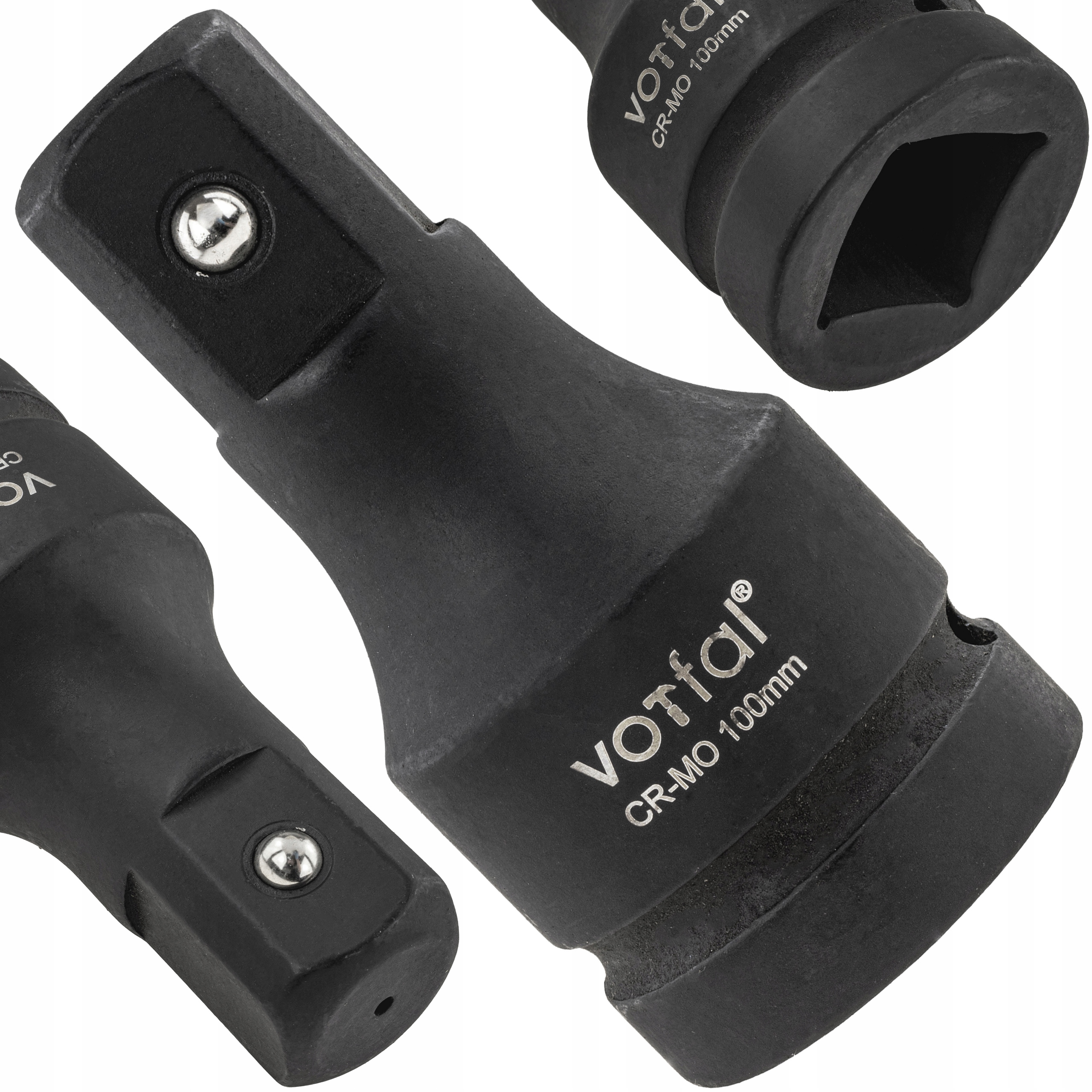 Przedłużka Udarowa Do Nasadek 1"CAL 100MM Udar Kluczy Nasadka Adapter Cr-mo