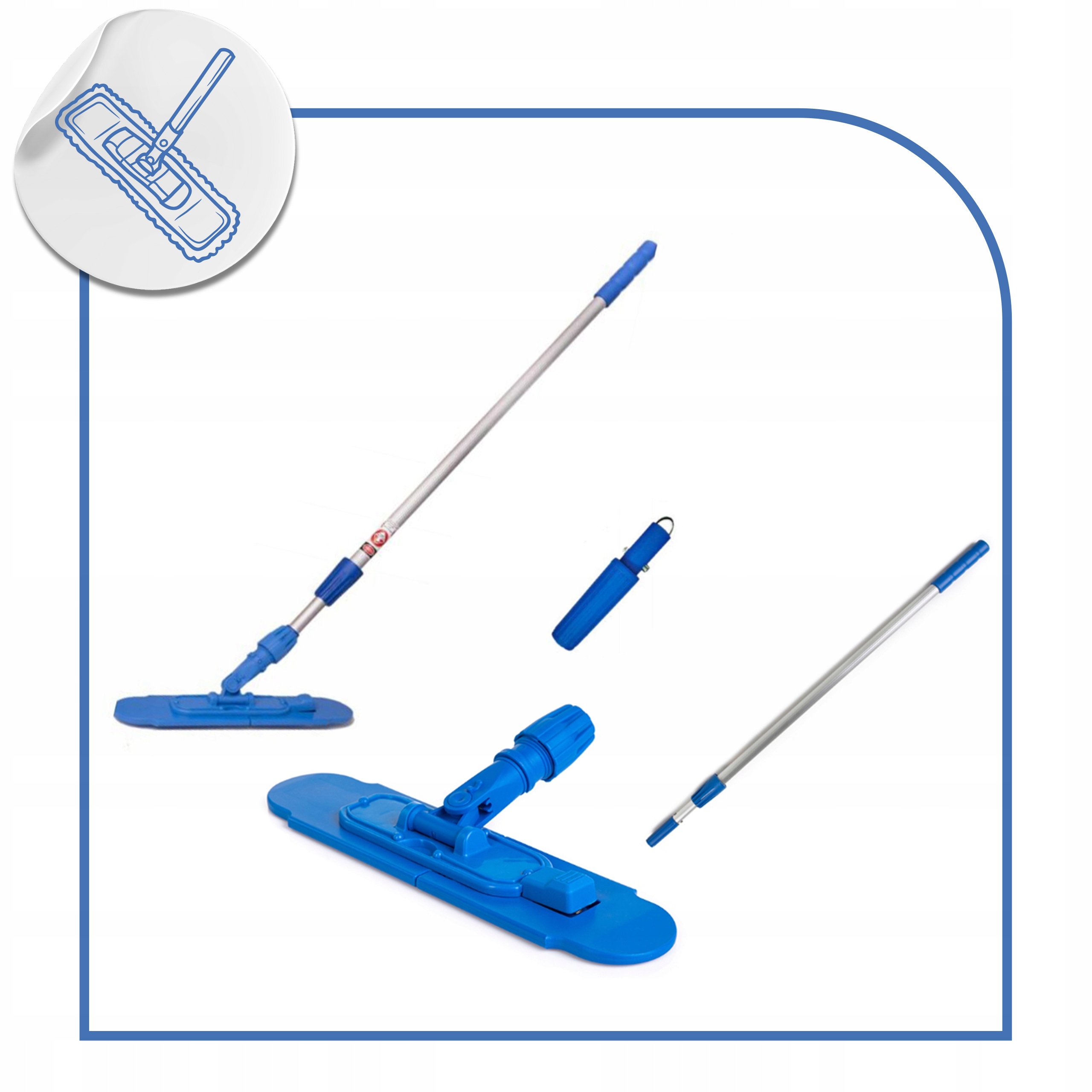 Raypath zestaw do Mopa Kij Teleskopowy Uchwyt Błyskawiczny na Poduszki