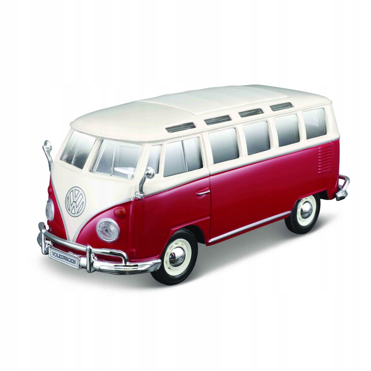 Maisto Vw Volkswagen Van Samba Okurka Červená 1:25 Sada Na Skládání